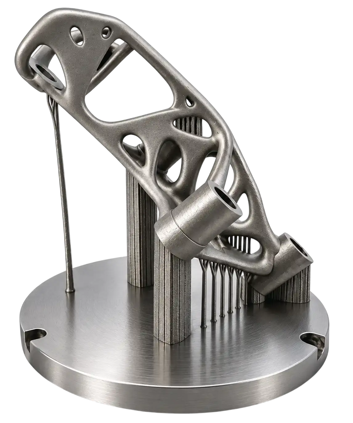 Part printed with AM BuildSmart minimal support structure