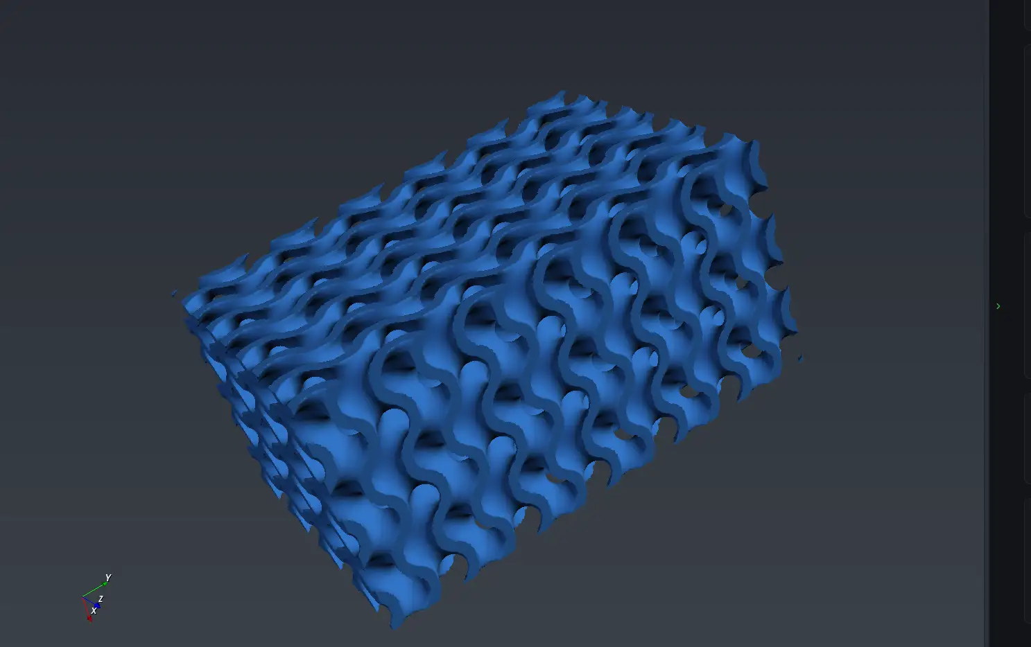 TPMS lattice infill generated in AMCreator